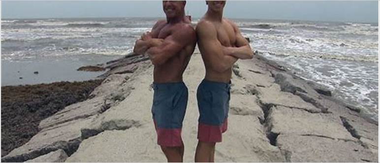 Father and son naturists